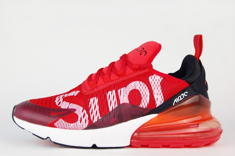 кроссовки Nike Air Max 270 x Supreme Red