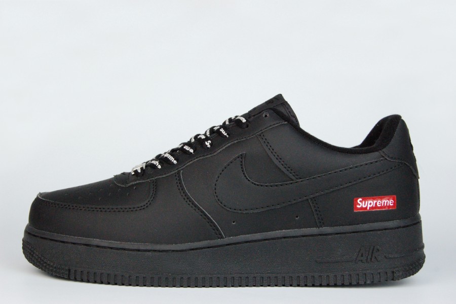 кроссовки Nike Air Force 1 Low x Supreme Triple Black