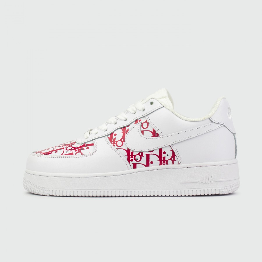 кроссовки Nike Air Force 1 x Dior Low Wmns White / Red