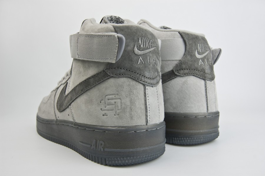 кроссовки Nike Air Force 1 Mid Suede Grey