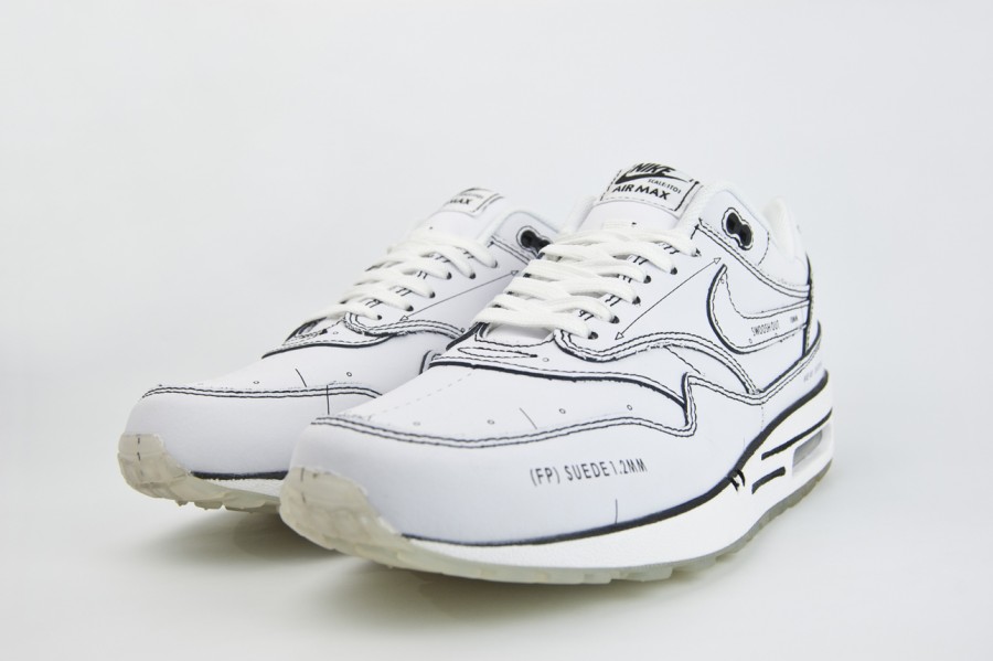 кроссовки Nike Air Max 1 White Tinker Sketch