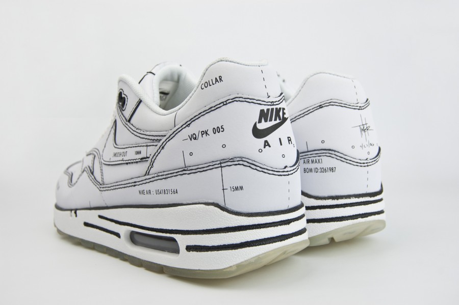 кроссовки Nike Air Max 1 White Tinker Sketch