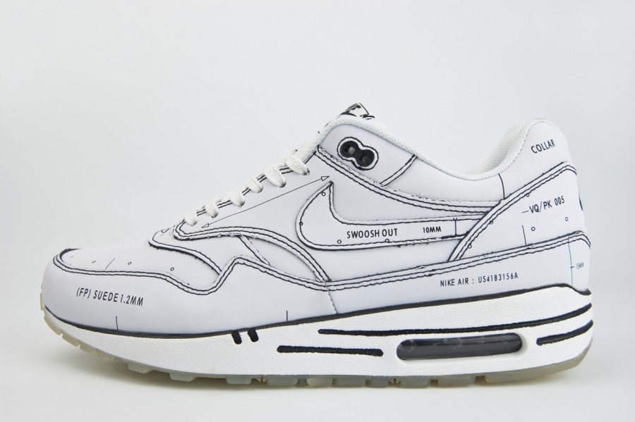 кроссовки Nike Air Max 1 White Tinker Sketch