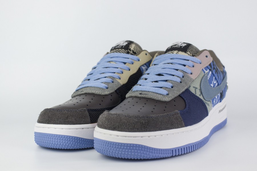 кроссовки Nike Air Force 1 Low x Travis Scott Blue