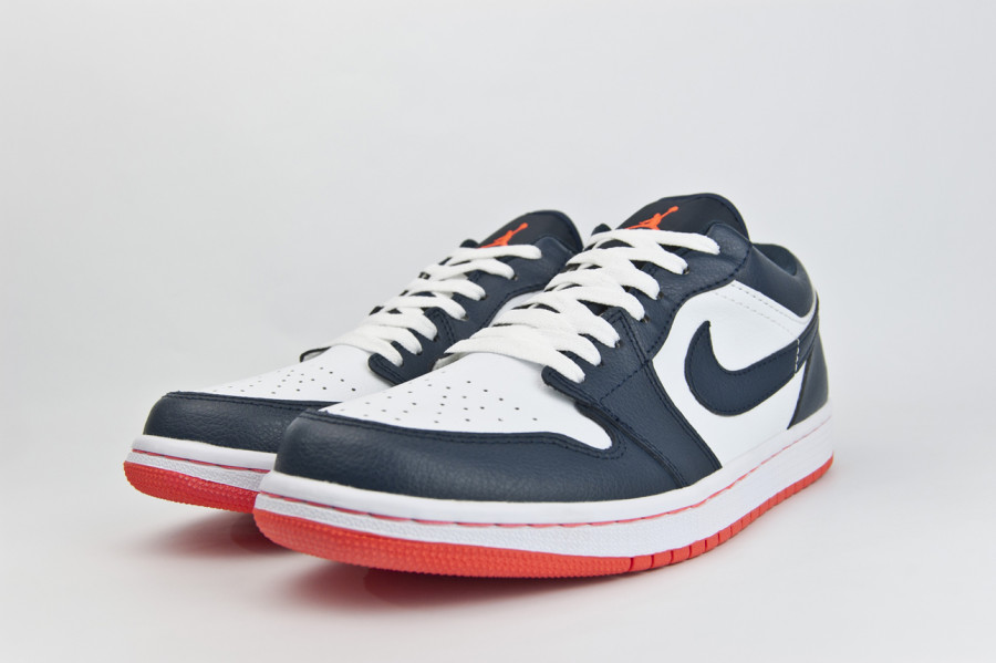 кроссовки Nike Air Jordan 1 Low Blue / White