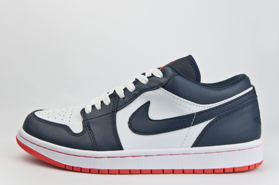 кроссовки Nike Air Jordan 1 Low Blue / White