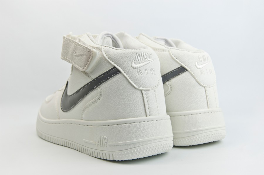 кроссовки Nike Air Force 1 Mid White / Silver