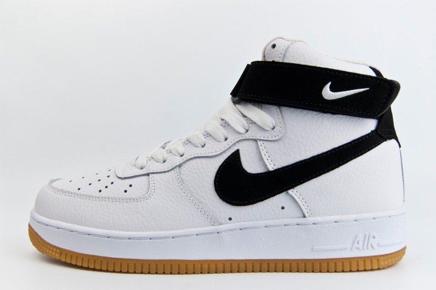кроссовки Nike Air Force 1 Mid White Gum / Black