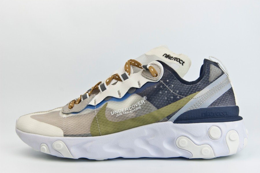 Кроссовки Nike React Element White / Blue