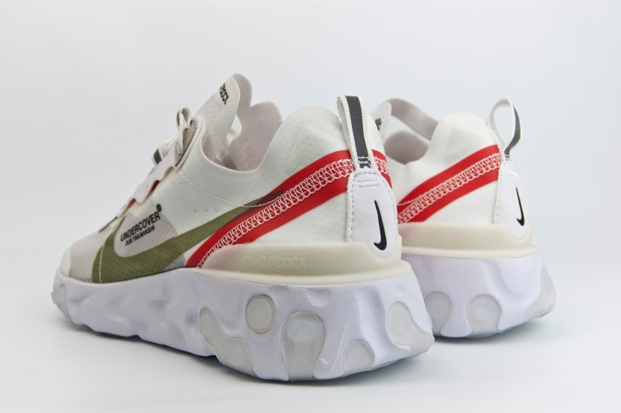 Кроссовки Nike React Element White / Orange