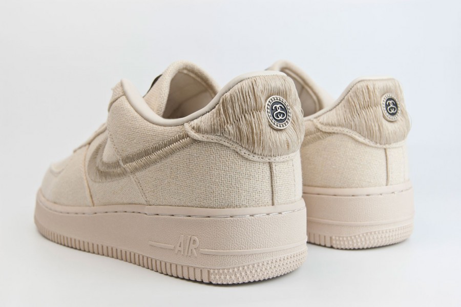 кроссовки Nike Air Force 1 Low Wmns x Stussy Fossil