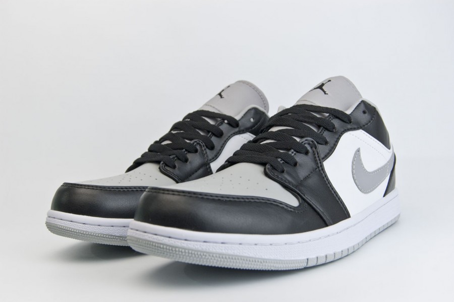 кроссовки Nike Air Jordan 1 Low Black / White / Grey