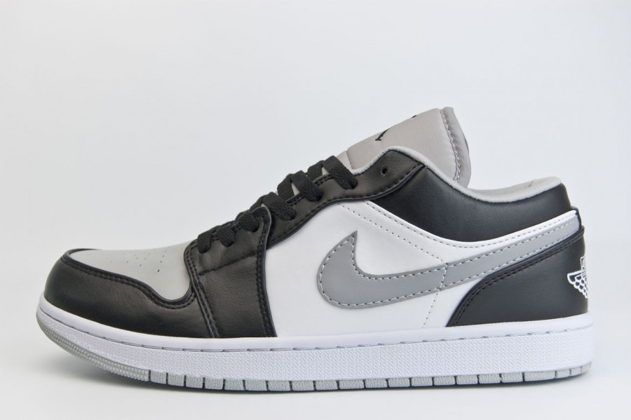 кроссовки Nike Air Jordan 1 Low Black / White / Grey