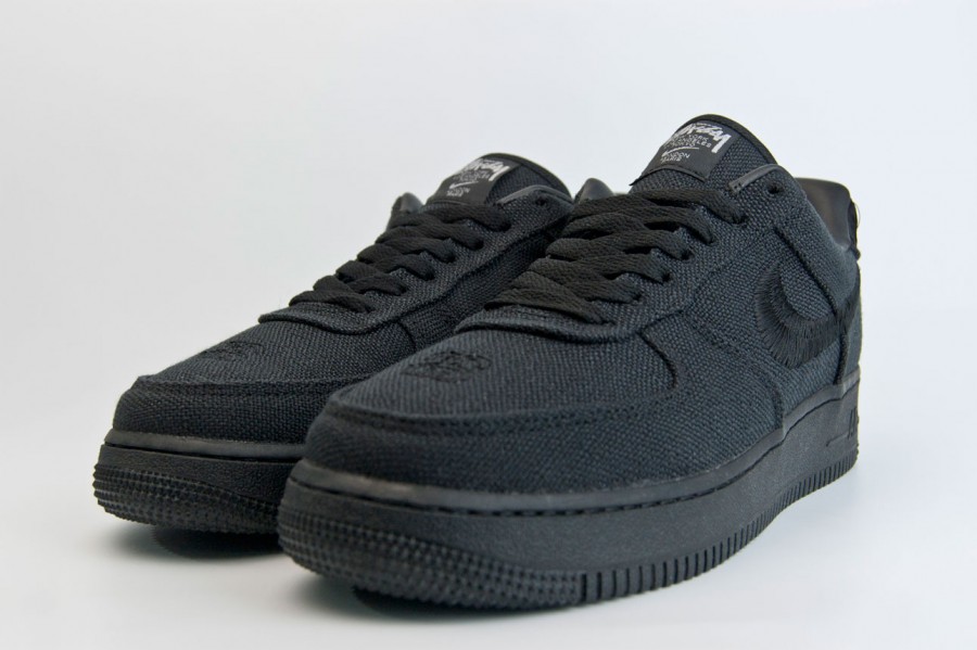 кроссовки Nike Air Force 1 Low x Stussy Triple Black