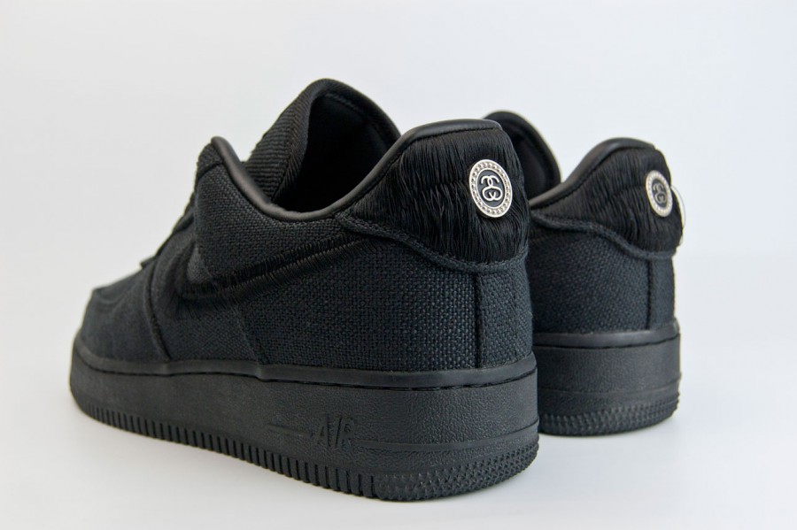 кроссовки Nike Air Force 1 Low x Stussy Triple Black