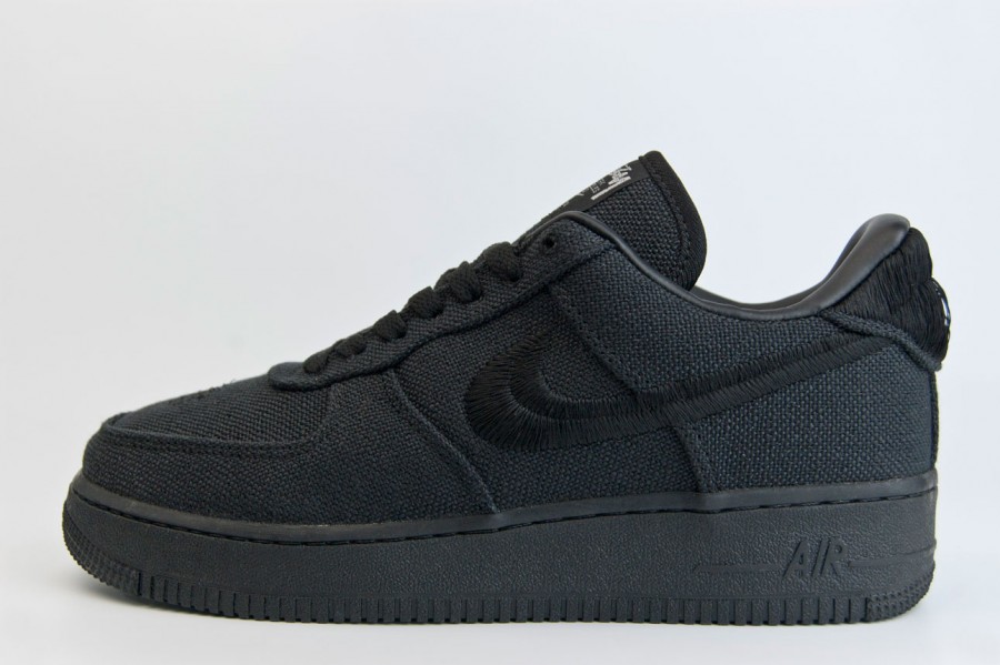 кроссовки Nike Air Force 1 Low x Stussy Triple Black