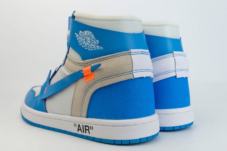 кроссовки Nike Air Jordan 1 x Off-White Blue White