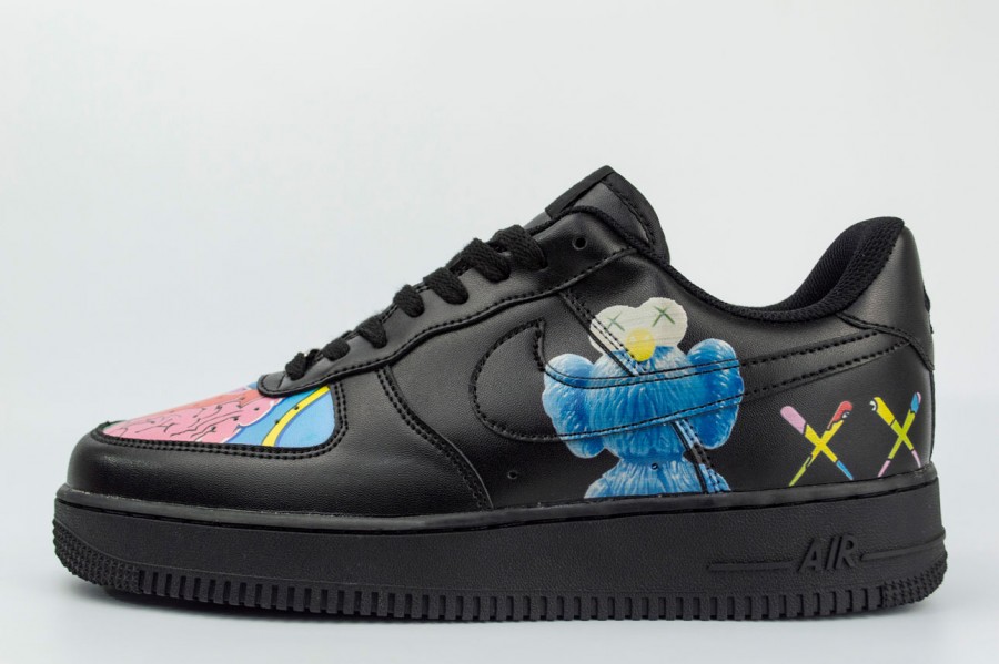 кроссовки Nike Air Force 1 Low Custom Black