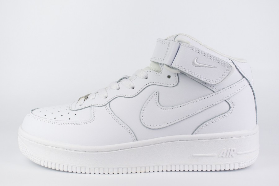 кроссовки Nike Air Force 1 Mid Wmns Triple White