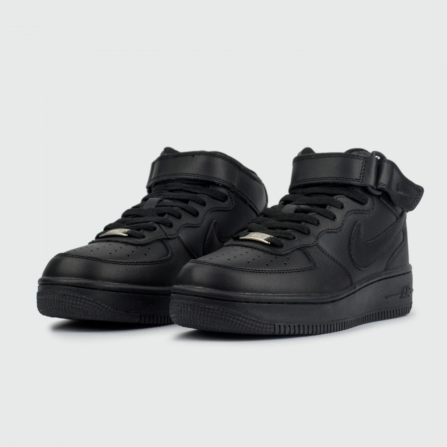 кроссовки Nike Air Force 1 Mid Wmns Triple Black
