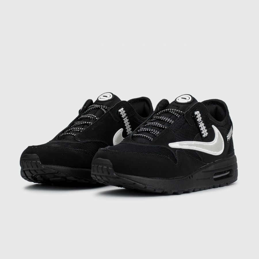 кроссовки Nike Air Max 1 x Travis Scott Black / White
