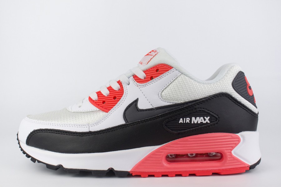 кроссовки Nike Air Max 90 White / Black / Pink