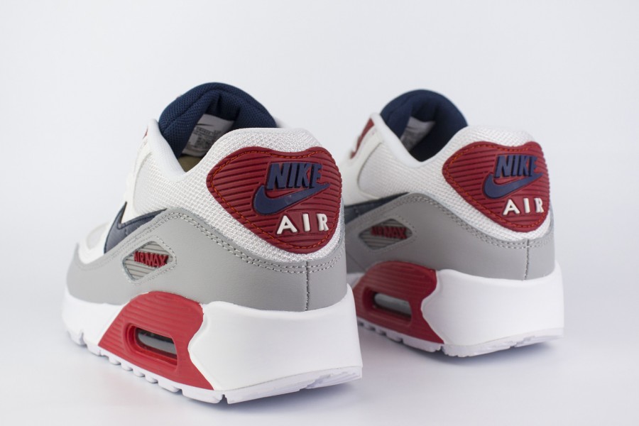 кроссовки Nike Air Max 90 Wmns White / Grey / Red