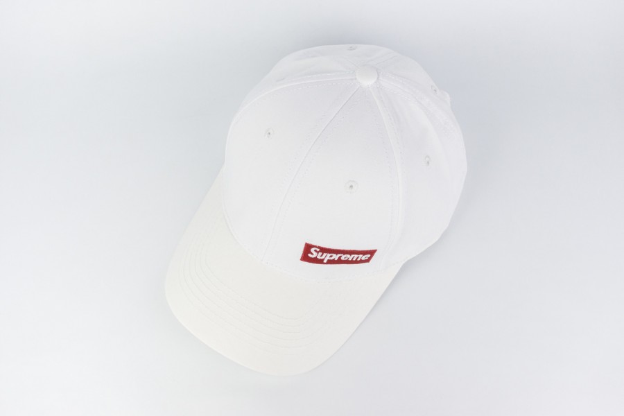 кепка Supreme White / Red logo