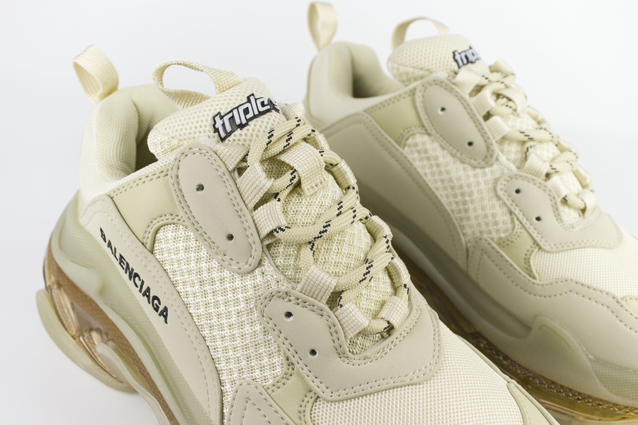 Balenciaga Triple S Cream / Clear Sole