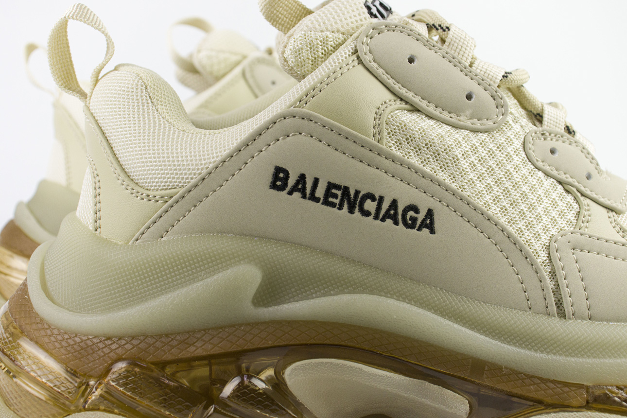 Balenciaga Triple S Cream / Clear Sole