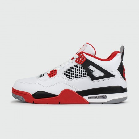 кроссовки Nike Air Jordan 4 Retro White / Red