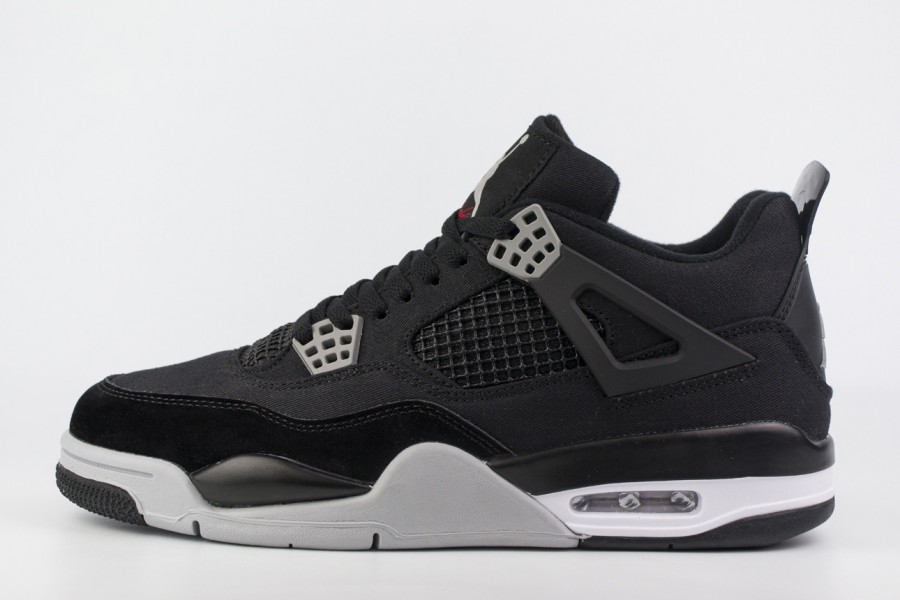 кроссовки Nike Air Jordan 4 Black Canvas new