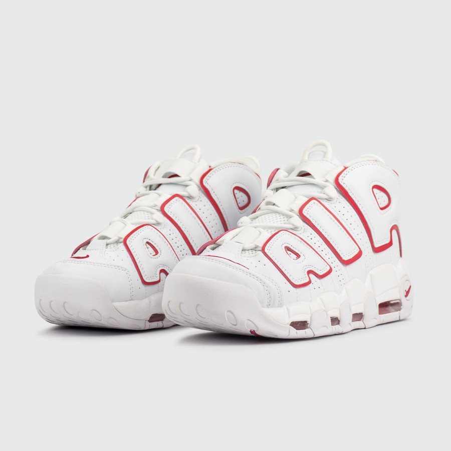 кроссовки Nike Air More Uptempo White / Red