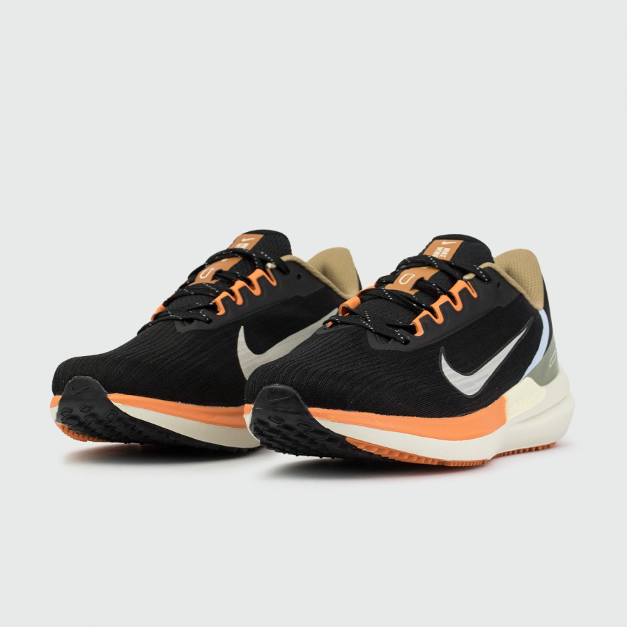 кроссовки Nike Air Winflo 9 Black / Green / Orange