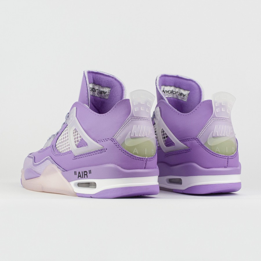 кроссовки Nike Air Jordan 4 x Off-White Purple
