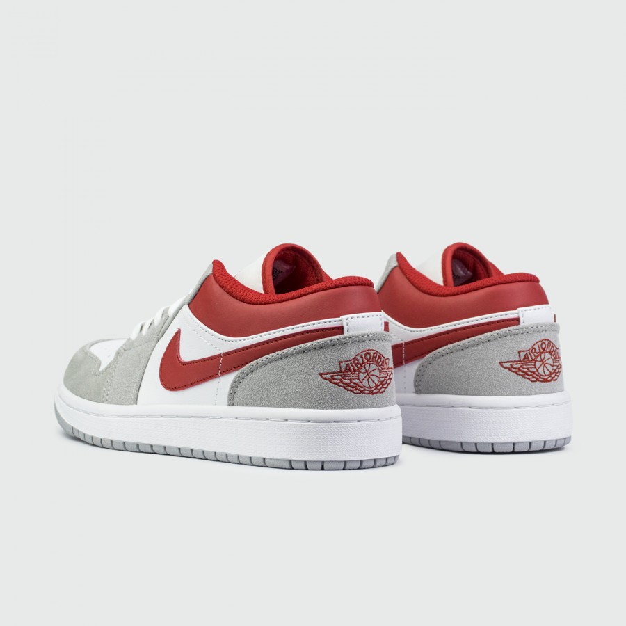 кроссовки Air Jordan 1 Low Light Smoke Grey / Gym Red