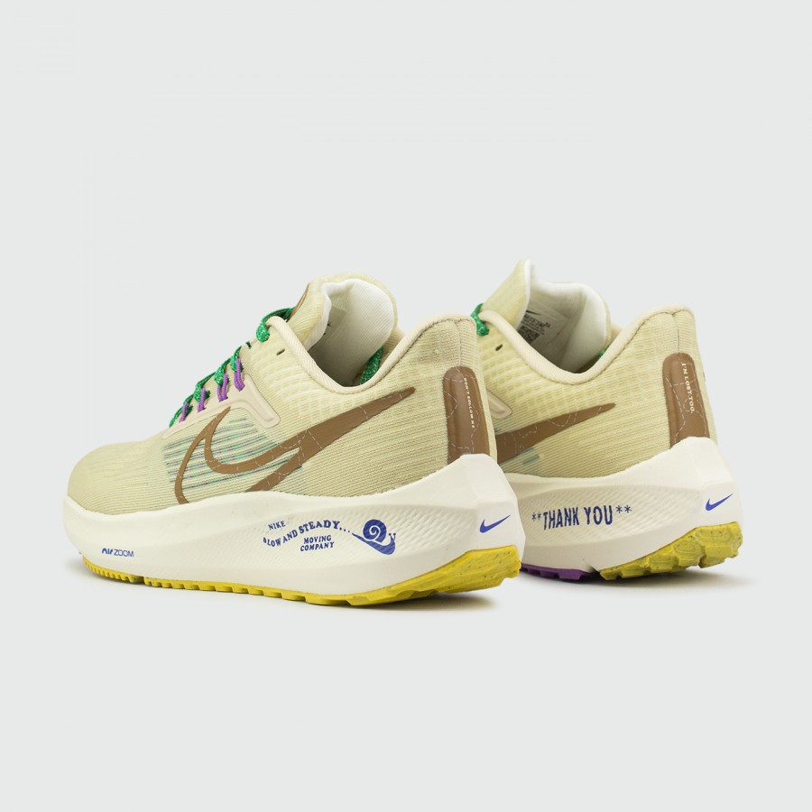 кроссовки Nike Air Zoom Pegasus 39 Grey / Green Laces