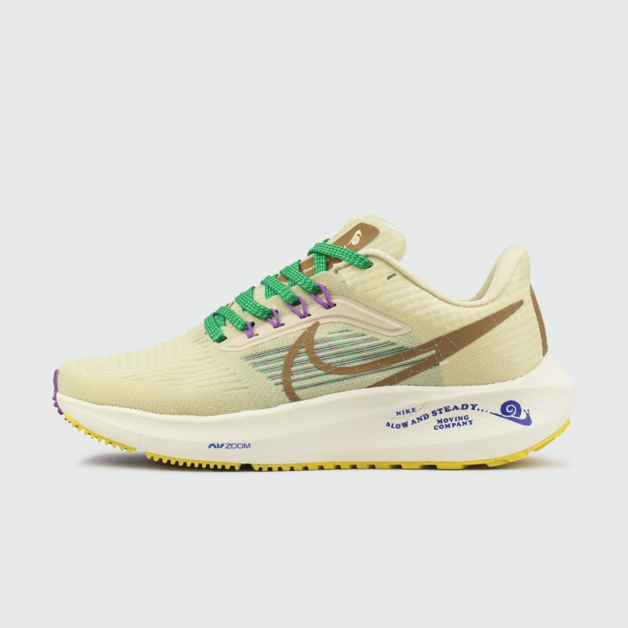 кроссовки Nike Air Zoom Pegasus 39 Grey / Green Laces