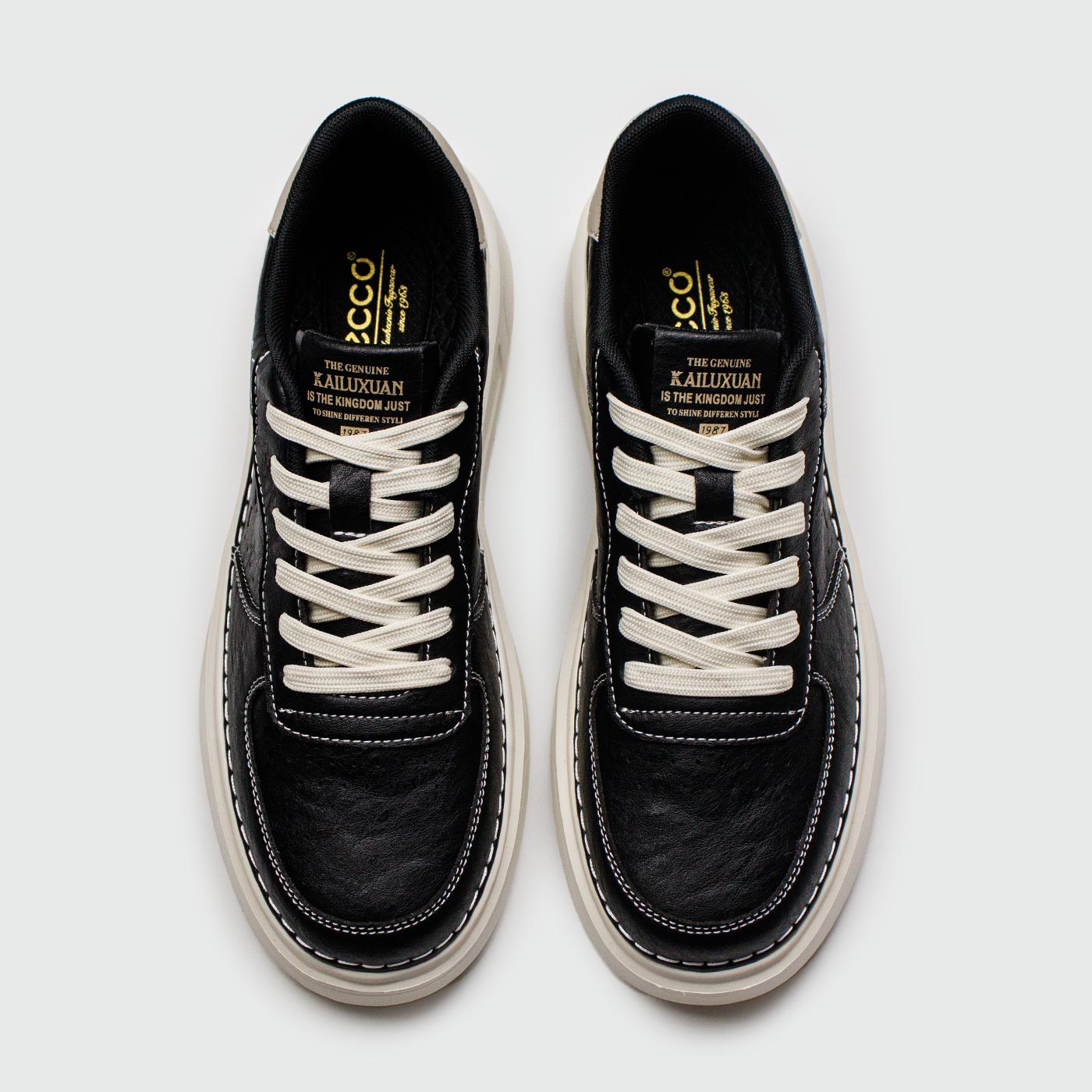 Ecco Sko Black / White