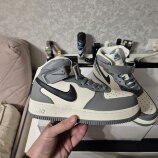 Nike Air Force 1 Mid Grey White Black